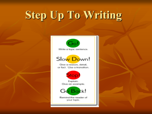 Step Up To Writing Review