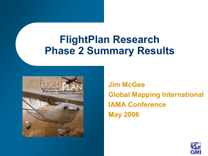 Mission Aviation Flight Plan