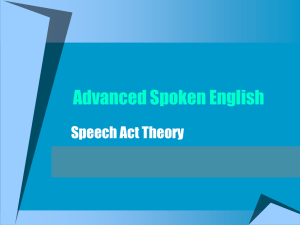 Speech Acts