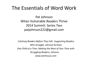 Johnson summit wordwork handout