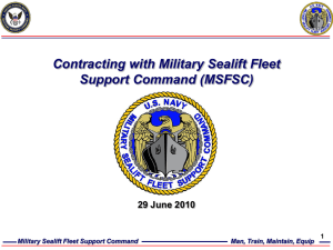 Contracting withMilitary Sealift Command