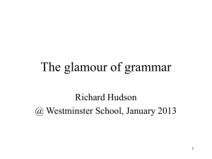 The Glamour of Grammar - UCL Division of Psychology and