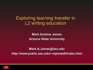 View slides - Mark A. James