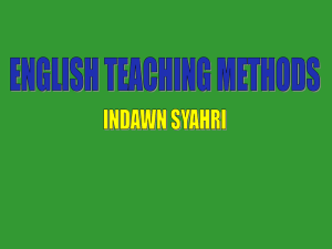 English Teaching Methods
