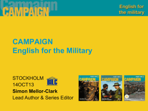 Campaign: English for the Military