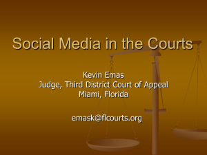 The Use of Social Media in the Courtroom 11-06-12