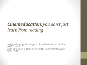 Cinemeducation: You don`t just learn from reading