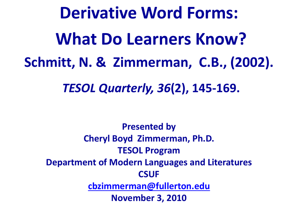 derivative-word-forms-what-do-learners-know