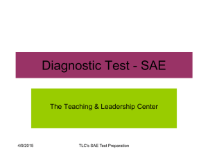 Diagnostic Test - SAE - Broward County Public Schools