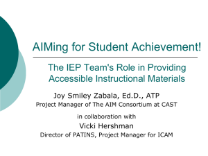 Making Decisions About Accessible Instructional Materials