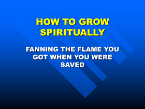 How to Grow Spiritually 1 - Institute of Christian Growth