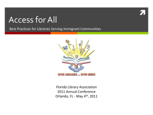 Access for All - Florida Library Association