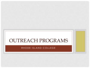 Rhode Island College Outreach Programs