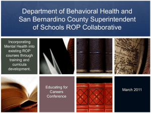 San Bernardino ROP Collaborative Presentation