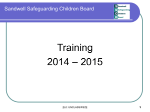 SSCB Training Catalogue 2014-2015