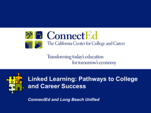 Long Beach Linked Learning Initiative Presentation (US