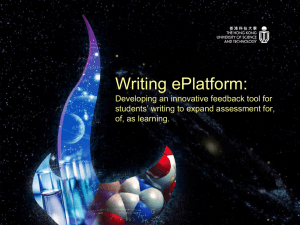 Writing ePlatform: Developing an innovative feedback tool for