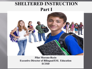 Sheltered instruction - Ector County Independent School District