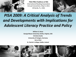 PISA 2009: A Critical Analysis of Trends and Developments