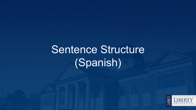 Sentence Structure