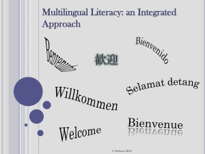 Multilingual Literacy: an Integrated Approach