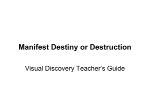 Manifest Destiny - Marion County Public Schools