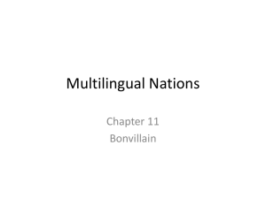 Ch.11- Multilingual Nations