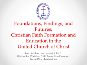 Christian Faith Formation and Education in the United Church of Christ