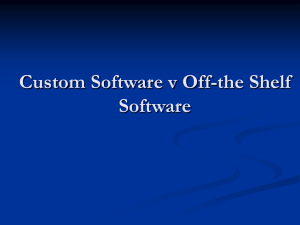 2512 - Off-the Shelf v Custom Software