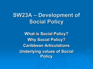 Social Policy Defined and Discussed
