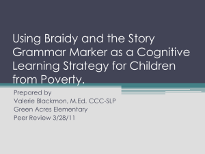 Using Braidy/SGM for Cognitive