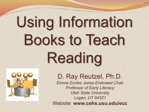 Using Information Books to Teach Reading