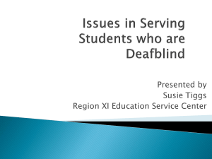 Students Who Are Deafblind