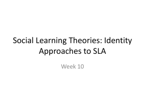 Social Learning Theories: Activity Theory
