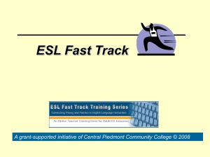 Fast Track ESL - ESL Fast Track