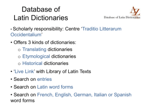 Lexicon Totius Latinitatis