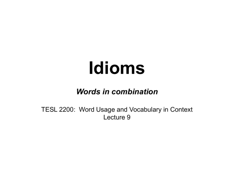 Similar To Idiom