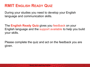 English Ready Quiz