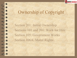 Ownership of Copyright