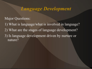 Chapter 07-08 Language Development (Daniel`s slides)