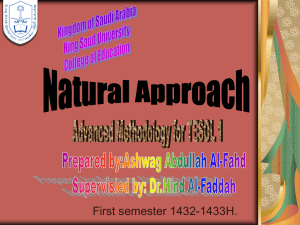 Natural Approach