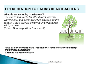 `curriculum`? - Ealing Grid for Learning