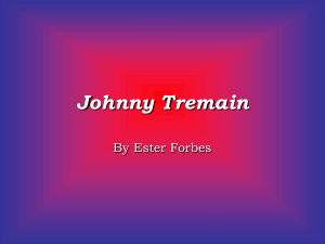 Johnny Tremain Notes