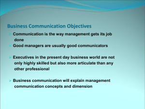 Process of communication