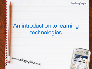 An introduction to learning technologies