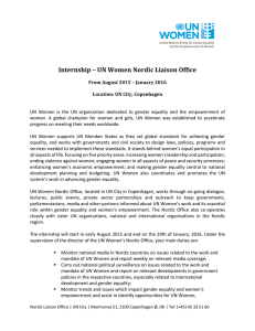 Internship – UN Women Nordic Liaison Office