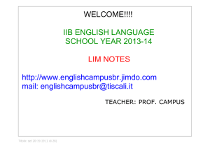 IIB - UNIT 7 - PART 2 - About English!!!