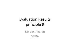 Evaluation Results principle 9
