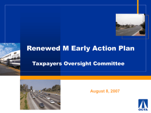8/27/11: Renewed M Early Action Plan