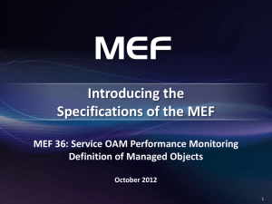 Overview of MEF 36